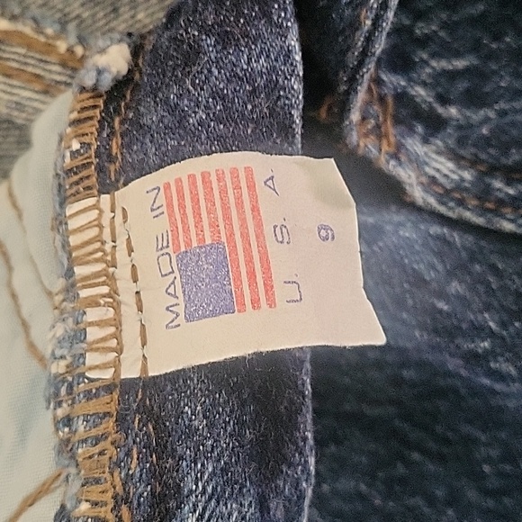 VINTAGE 80s ZENA 2-Button Taper Leg High-Waist Jeans Size 26 - Picture 8 of 10